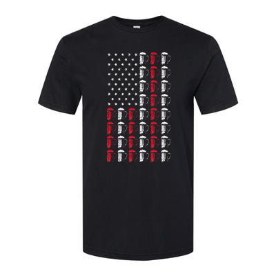 Craft Beer American Flag Patriotic 4th Of July Booze Brewer Softstyle® CVC T-Shirt