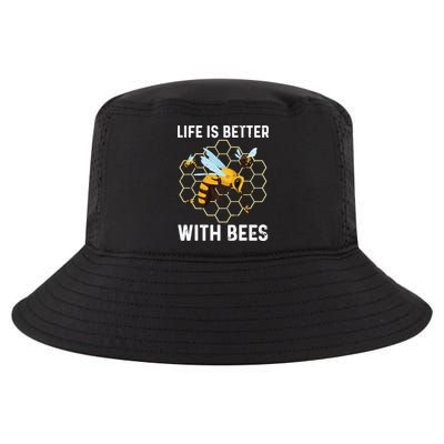 Cute Bee Art Beekeeping Honey Bumble Bee Lover Cool Comfort Performance Bucket Hat