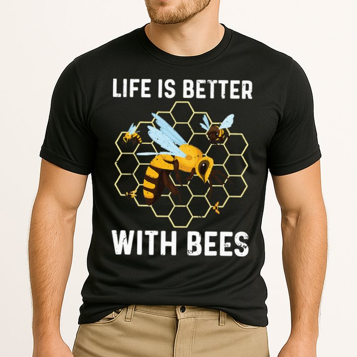 Cute Bee Art Beekeeping Honey Bumble Bee Lover Cooling Performance Crew T-Shirt