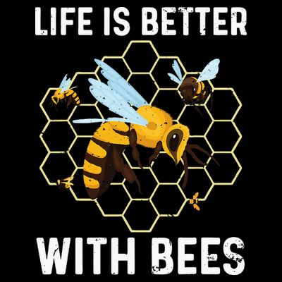 Cute Bee Art Beekeeping Honey Bumble Bee Lover T-Shirt