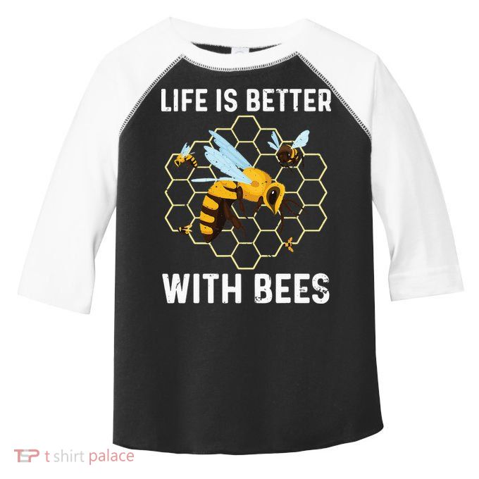 Cute Bee Art Beekeeping Honey Bumble Bee Lover Toddler Fine Jersey T-Shirt