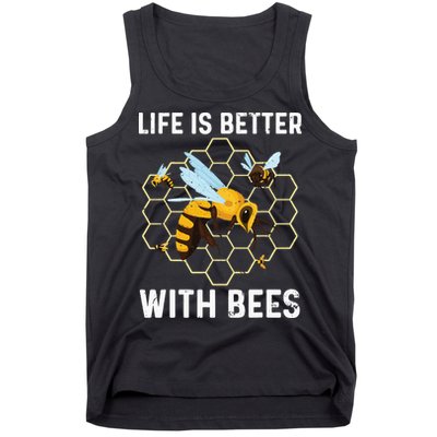 Cute Bee Art Beekeeping Honey Bumble Bee Lover Tank Top