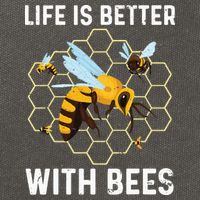 Cute Bee Art Beekeeping Honey Bumble Bee Lover Cotton Canvas Backpack