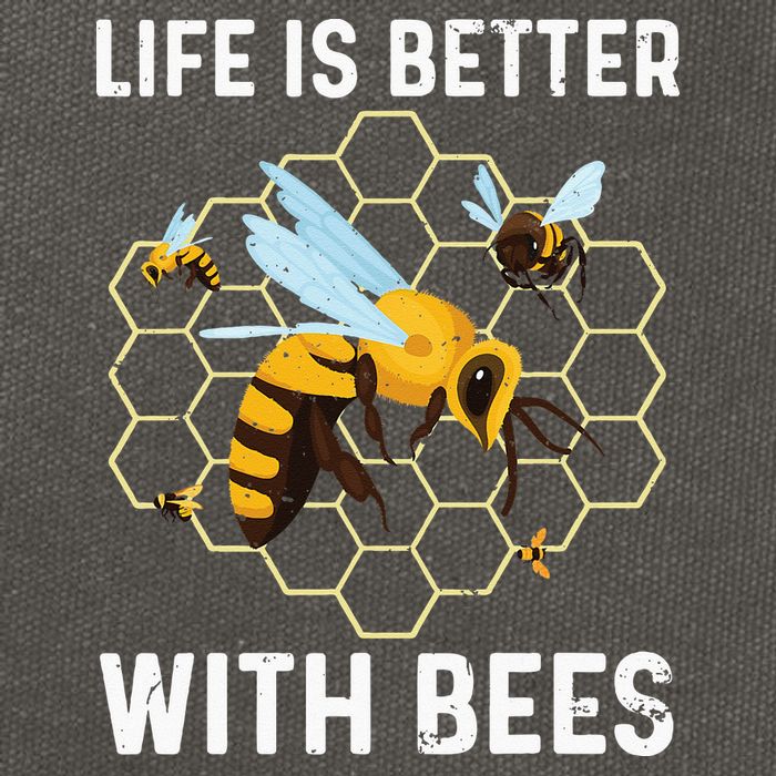Cute Bee Art Beekeeping Honey Bumble Bee Lover Cotton Canvas Backpack