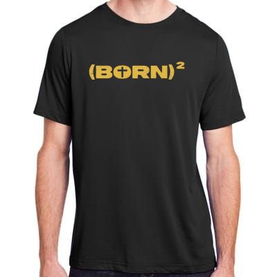 Christian Born Again Squared Math Pun W Jesus Cross Adult ChromaSoft Performance T-Shirt