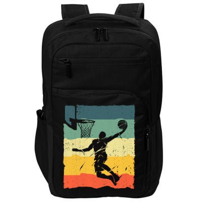 Cool Basketball Art For Vintage Basketball Player Impact Tech Backpack