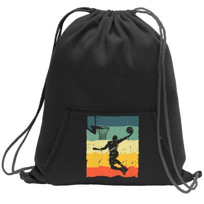 Cool Basketball Art For Vintage Basketball Player Sweatshirt Cinch Pack Bag