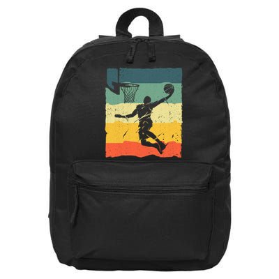 Cool Basketball Art For Vintage Basketball Player 16 in Basic Backpack