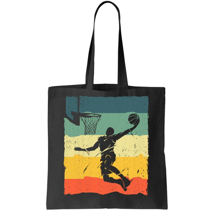 Cool Basketball Art For Vintage Basketball Player Tote Bag