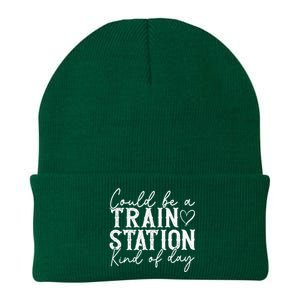 Could Be A Train Station Kinda Day Knit Cap Winter Beanie