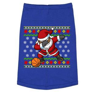 Christmas Black African American Santa Claus Basketball Great Gift Doggie Tank