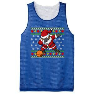 Christmas Black African American Santa Claus Basketball Great Gift Mesh Reversible Basketball Jersey Tank