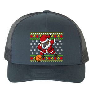 Christmas Black African American Santa Claus Basketball Great Gift Yupoong Adult 5-Panel Trucker Hat