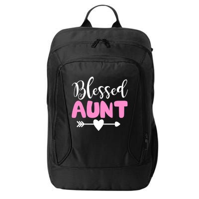 Cute Blessed Aunt Auntie Gift Funny Aun Gift City Backpack