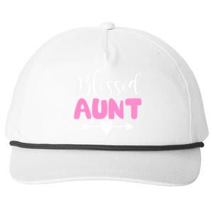 Cute Blessed Aunt Auntie Gift Funny Aun Gift Snapback Five-Panel Rope Hat