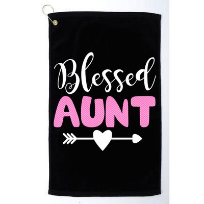 Cute Blessed Aunt Auntie Gift Funny Aun Gift Golf Towel