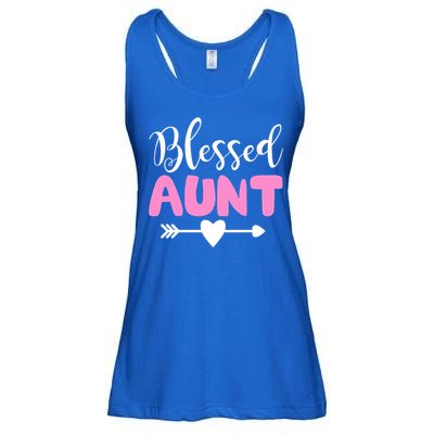 Cute Blessed Aunt Auntie Gift Funny Aun Gift Ladies Essential Flowy Tank