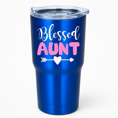 Cute Blessed Aunt Auntie Gift Funny Aun Gift Tumbler