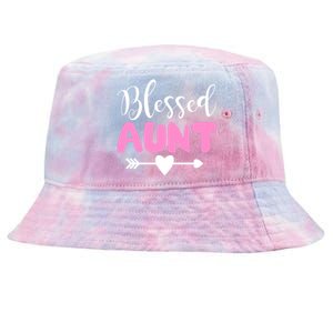 Cute Blessed Aunt Auntie Gift Funny Aun Gift Tie-Dyed Bucket Hat