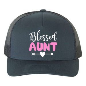 Cute Blessed Aunt Auntie Gift Funny Aun Gift Yupoong Adult 5-Panel Trucker Hat