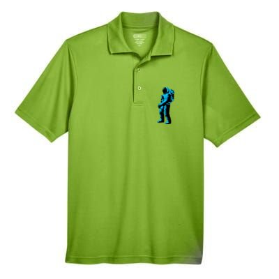 Cool Blue Astronaut Men's Origin Performance Piqué Polo