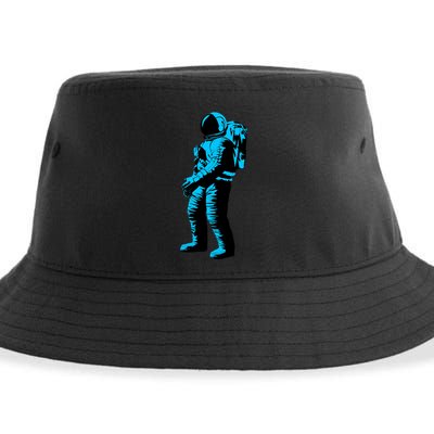 Cool Blue Astronaut Sustainable Bucket Hat
