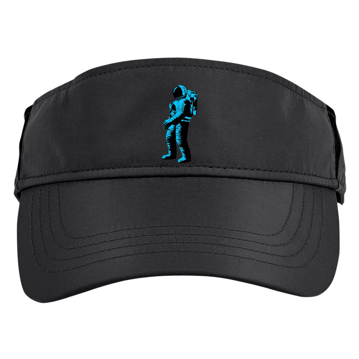 Cool Blue Astronaut Adult Drive Performance Visor