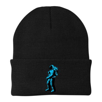 Cool Blue Astronaut Knit Cap Winter Beanie