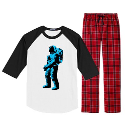 Cool Blue Astronaut Raglan Sleeve Pajama Set