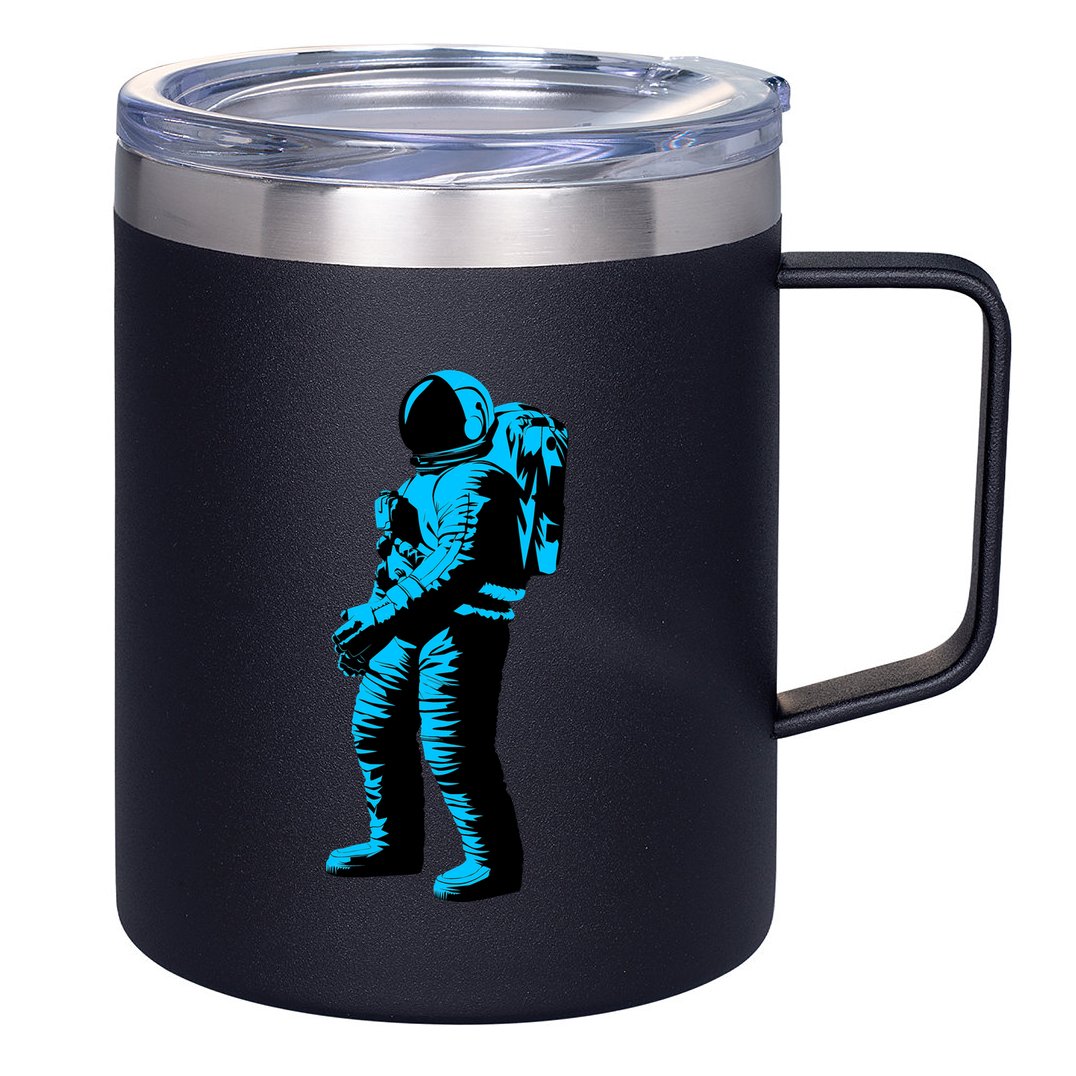 Cool Blue Astronaut 12oz Stainless Steel Coffee Mug