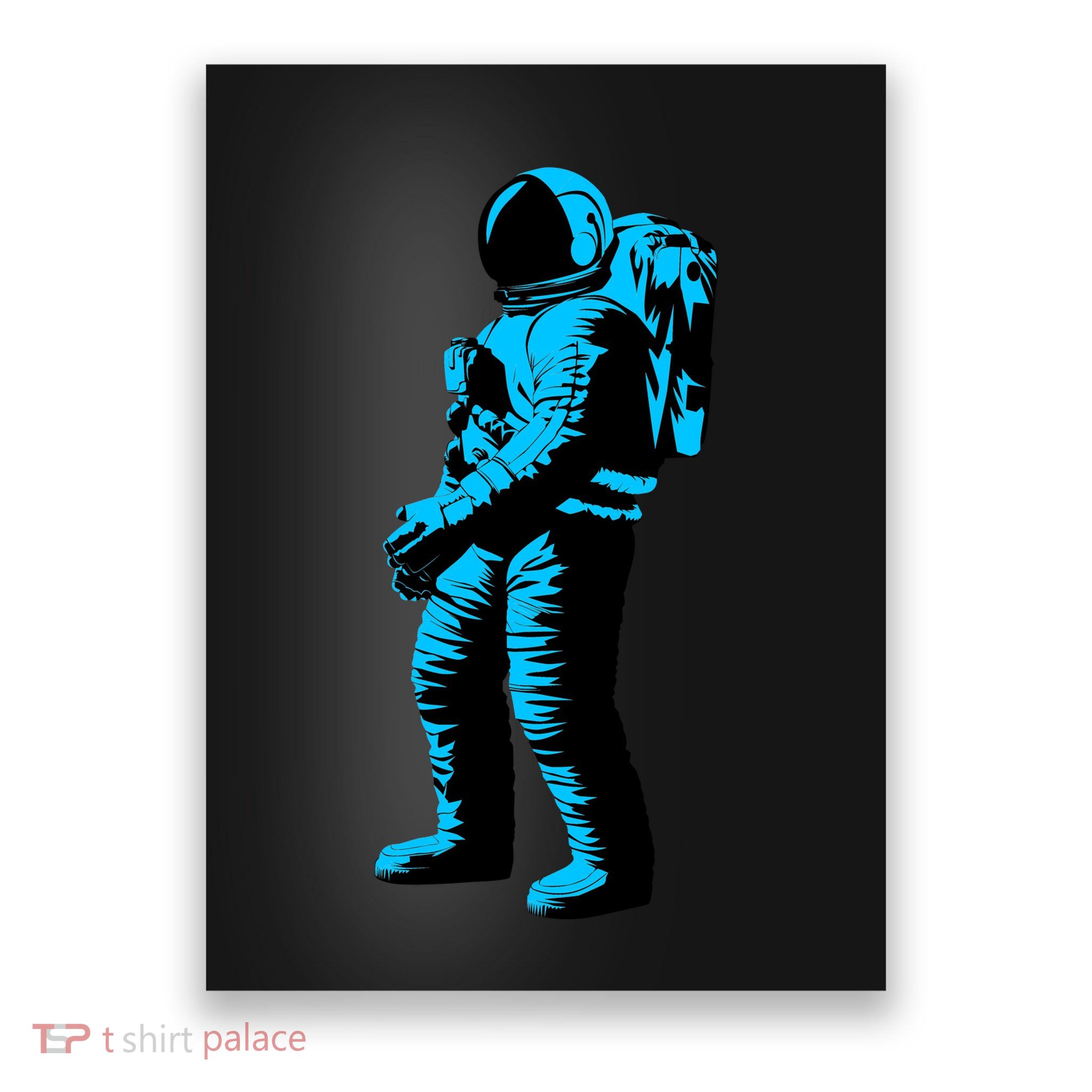 Cool Blue Astronaut Poster