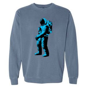 Cool Blue Astronaut Garment-Dyed Sweatshirt