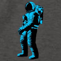 Cool Blue Astronaut Vector Backpack