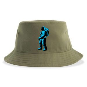 Cool Blue Astronaut Sustainable Bucket Hat