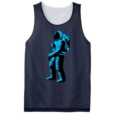 Cool Blue Astronaut Mesh Reversible Basketball Jersey Tank