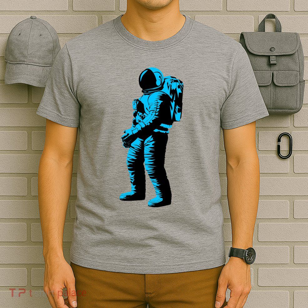 Cool Blue Astronaut T-Shirt
