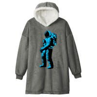 Cool Blue Astronaut Hooded Wearable Blanket