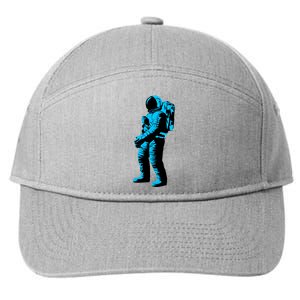 Cool Blue Astronaut 7-Panel Snapback Hat