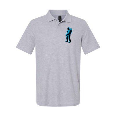 Cool Blue Astronaut Softstyle Adult Sport Polo