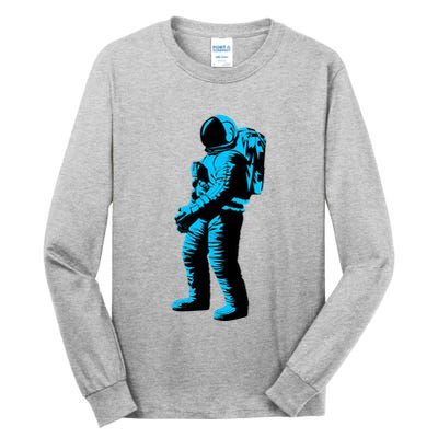 Cool Blue Astronaut Tall Long Sleeve T-Shirt