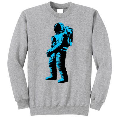 Cool Blue Astronaut Tall Sweatshirt