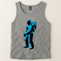 Cool Blue Astronaut Tank Top