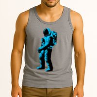 Cool Blue Astronaut Tank Top