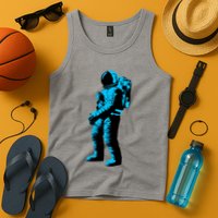 Cool Blue Astronaut Tank Top
