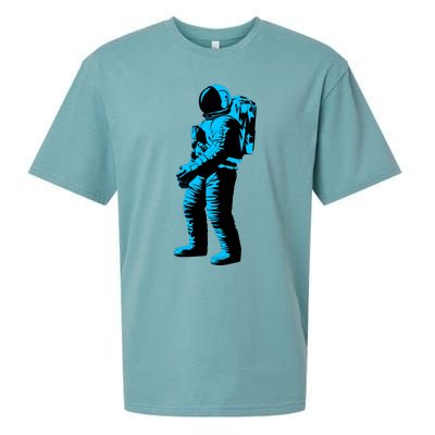 Cool Blue Astronaut Sueded Cloud Jersey T-Shirt