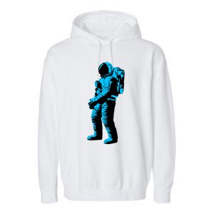 Cool Blue Astronaut Garment-Dyed Fleece Hoodie