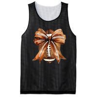 Coquette Bow American Football Game Day Thanksgiving Autumn Mesh Reversible Basketball Jersey Tank