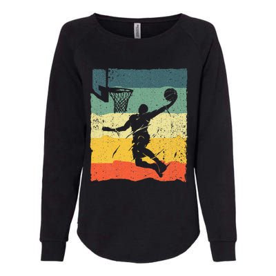 Cool Basketball Art For Men Women Vintage Basketball Player Womens California Wash Sweatshirt