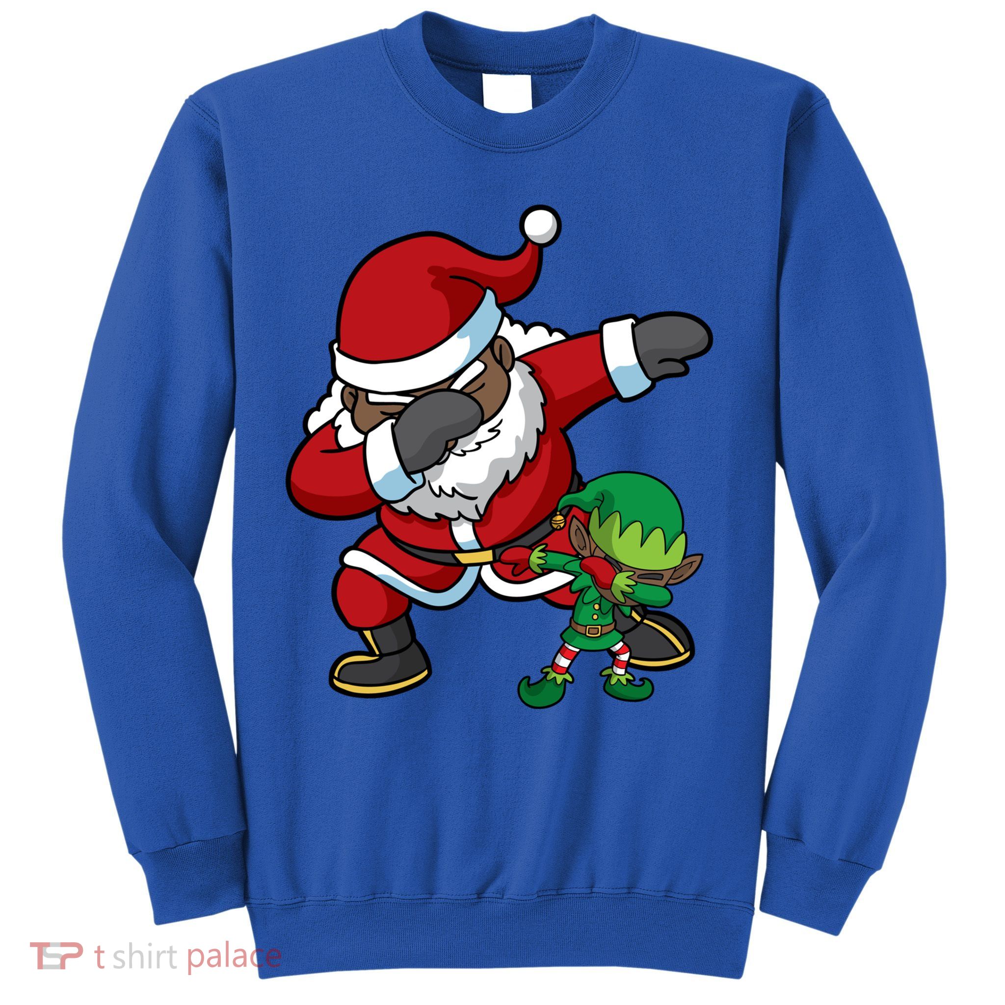 Christmas Black African American Dabbing Santa Claus Dab Gift Sweatshirt