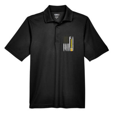 Craft Beer American Flag USA 4th Of July Brewery America Men's Origin Performance Pique Polo